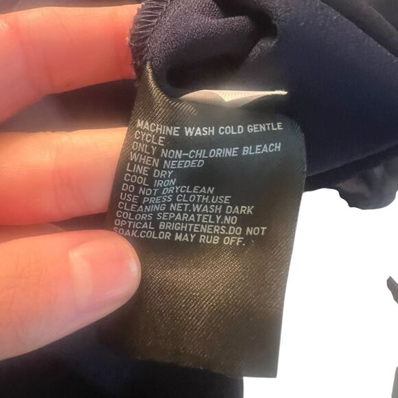 Uniqlo navy midi slip dress. Size x small - Picture 5 of 7